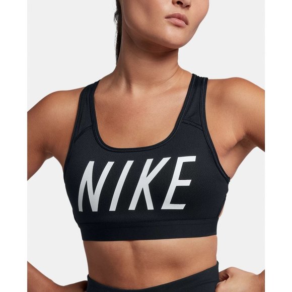 MNWT Nike Women's Classic Bra Classic Style Dri-Fit - Black Nike Sports Bra - Picture 5 of 5
